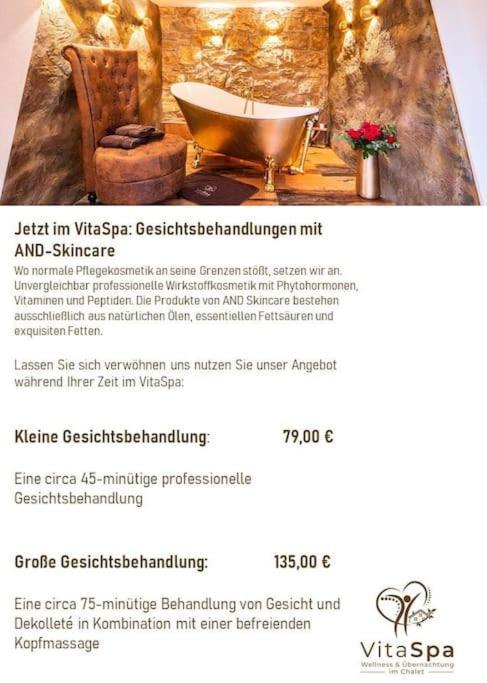 Chalet Vitaspa - Whirlpool & Sauna Privatspa Pegnitz Exterior photo